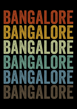 Bangalore India Retro