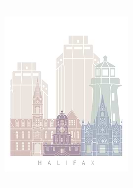 HALIFAX SKYLINE POSTER