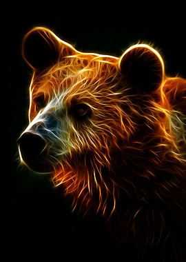 Bear Neon Art