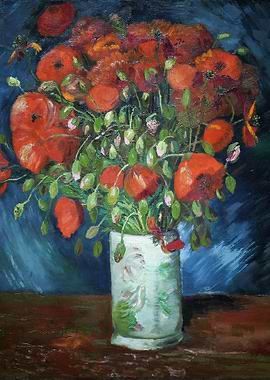 Vase with Poppies 1886