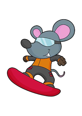 Mouse Snowboard Sports