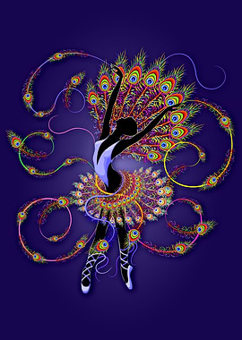 Ballerina Peacock Feathers