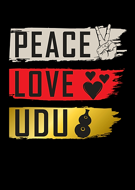 Peace Love Udu Drum