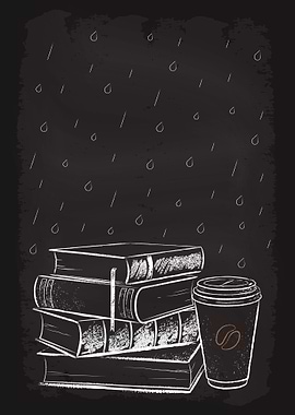 Coffee Books and Rain