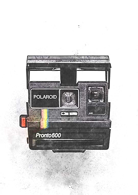 Watercolor Old Camera