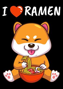 Ramen Kawaii Shiba Inu Dog