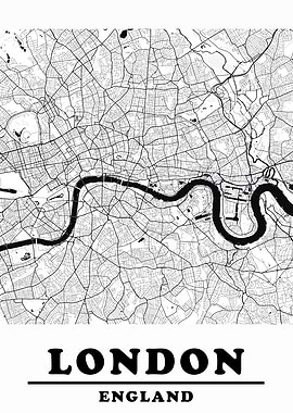 Minimal London Map