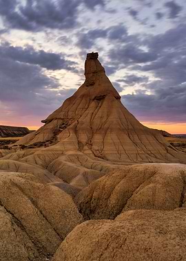 Sunset in the desert