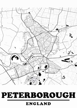 Minimal Peterborough Map