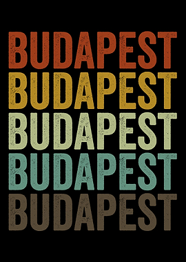 Budapest Hungary Retro