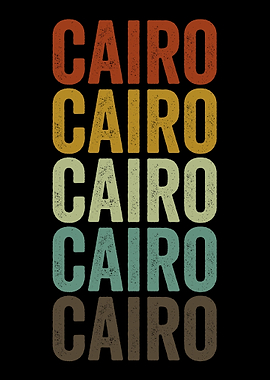Cairo Egypt Retro Vintage
