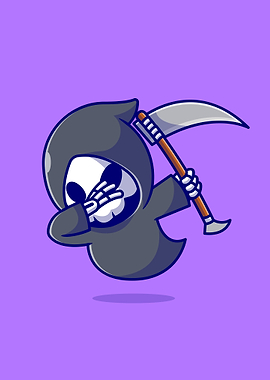 Cute grim reaper dabbing