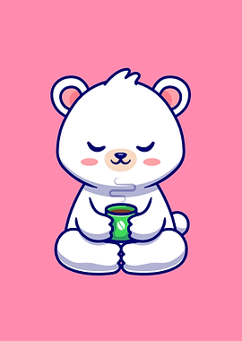 Cute baby polar bear