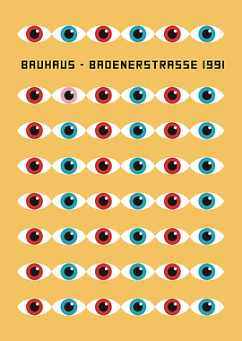 Bauhaus Eyes Pattern