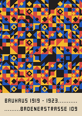 Geometric Bauhaus Pattern
