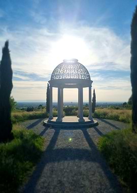 Small castle in park