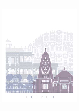 JAIPUR SKYLINE POSTER