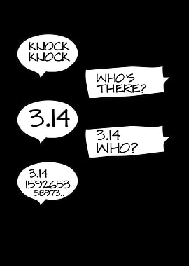 Funny math jokes in pi