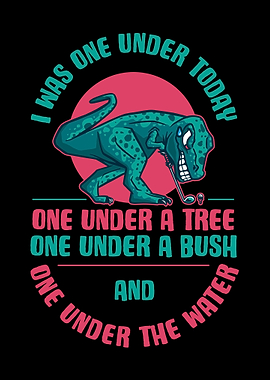 I Was One Under Today Golf