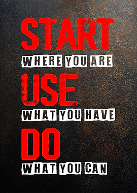 motivational text art