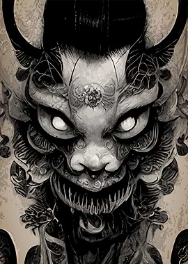 Japanese Yokai Dark Art