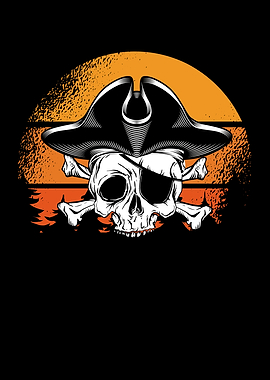 Pirateskull retro sun