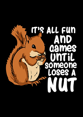 Funny Squirrel Loses a Nut