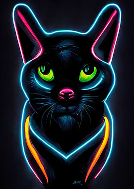 Neon Cat
