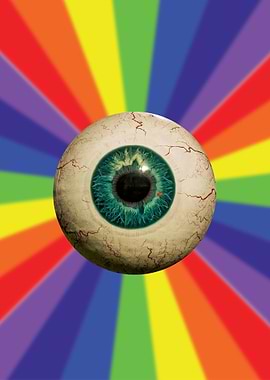 Weirdcore Eyeball Rainbow
