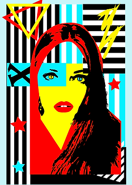 Beautiful womans head