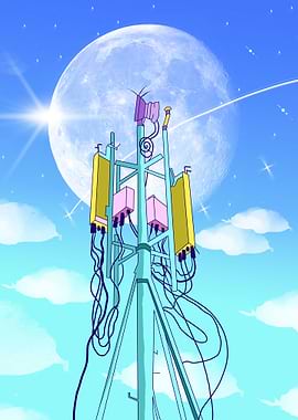 electric tower aesthetic
