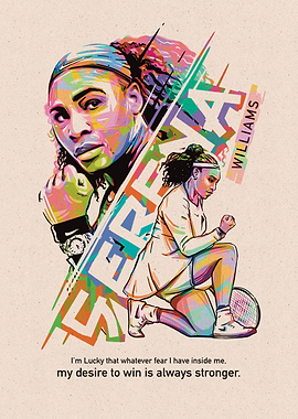 Serena Williams Popart