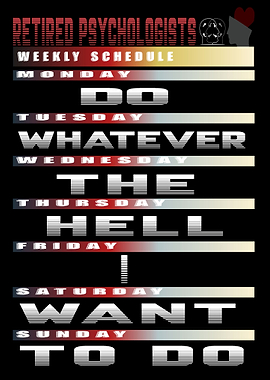 Retired psychologit schedu