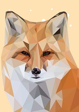 Fennec Fox lowpoly