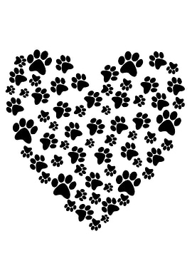 Love Paw Print Pet Lovers