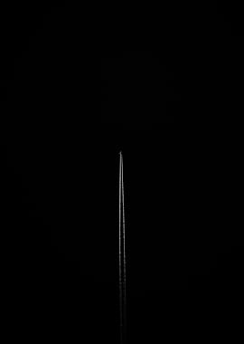 plane through the night