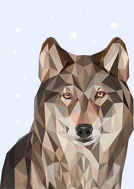 Wolf geometric animals