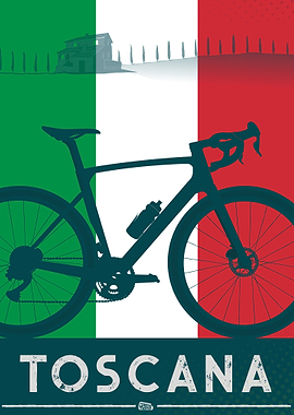 A gravel bike in Tuscany