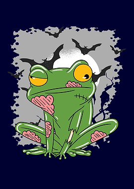 Halloween Zombie Frog