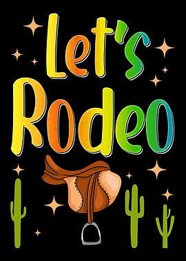 Rodeo Horse Riding Cowgirl