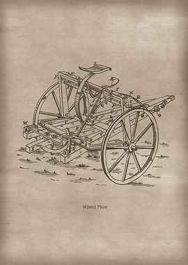 Vintage Wheel Plow