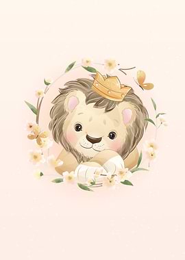 Cute Lion Portrait
