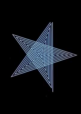 star abstract neon