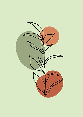 leaf with pastel shape