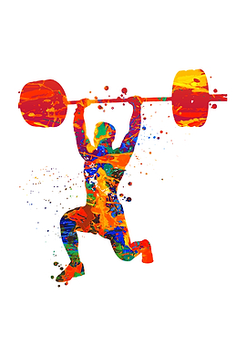 Watercolor Man Weight