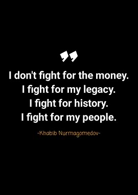 Khabib Nurmagomedov quotes