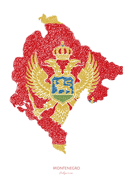 Montenegro Podgorica Flag