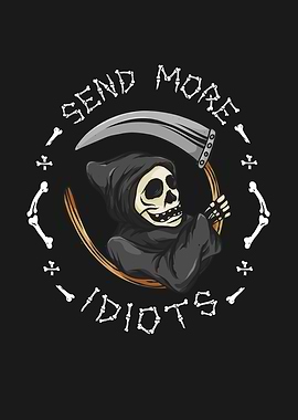 Grim Reaper Idiots Humor