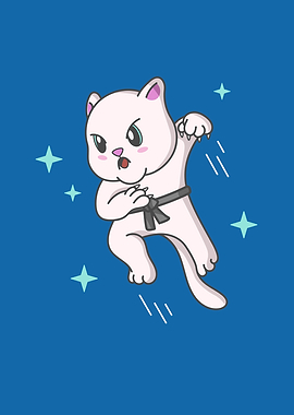 Kawaii Cat Ninja Kitten
