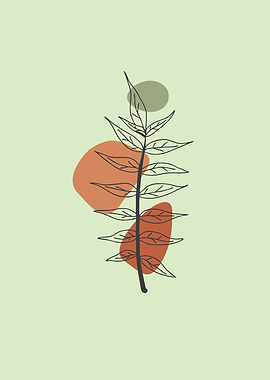 minimalistic leaf